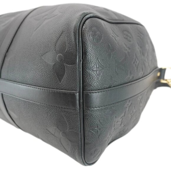 Louis Vuitton  Keepall Bandouliere 45 Monogram Empreinte Giant Travel Bag Black - Picture 5 of 11